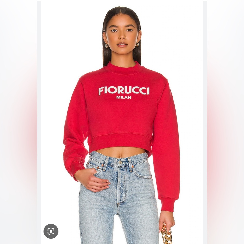 Fiorucci Milan Crop Sweatshirt